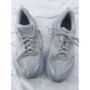 Hoka Bondi‎ 8 Womens 10B White Nimbus Cloud Running Shoes 1127952